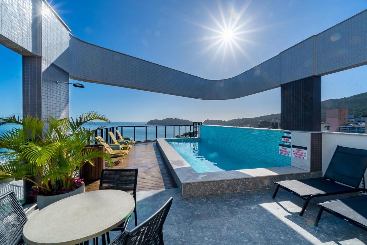 Confortavel Loft Com Vista Para O Mar - Condominio Com Piscina Bombinhas Dış mekan fotoğraf