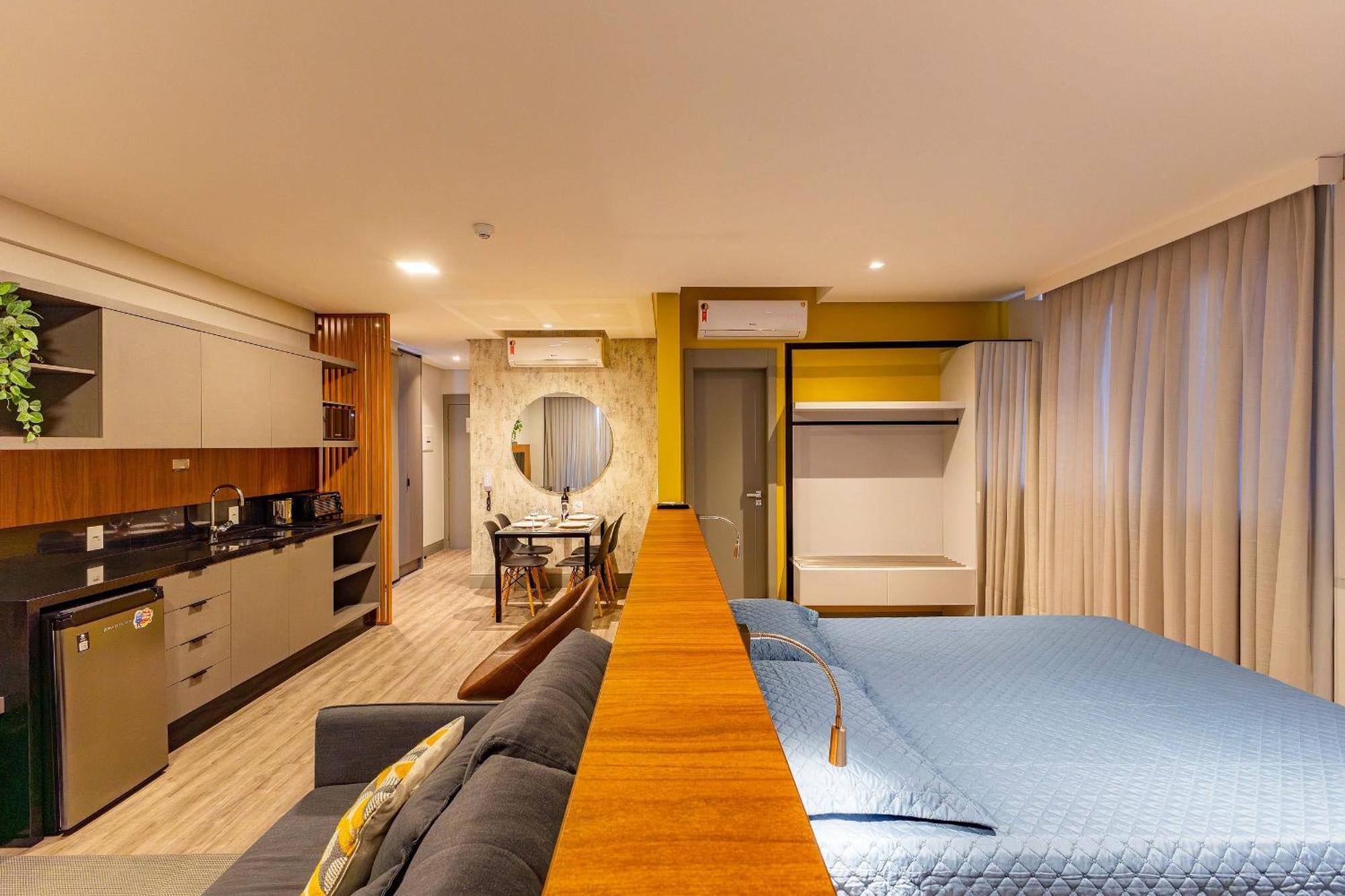 Confortavel Loft Com Vista Para O Mar - Condominio Com Piscina Bombinhas Dış mekan fotoğraf