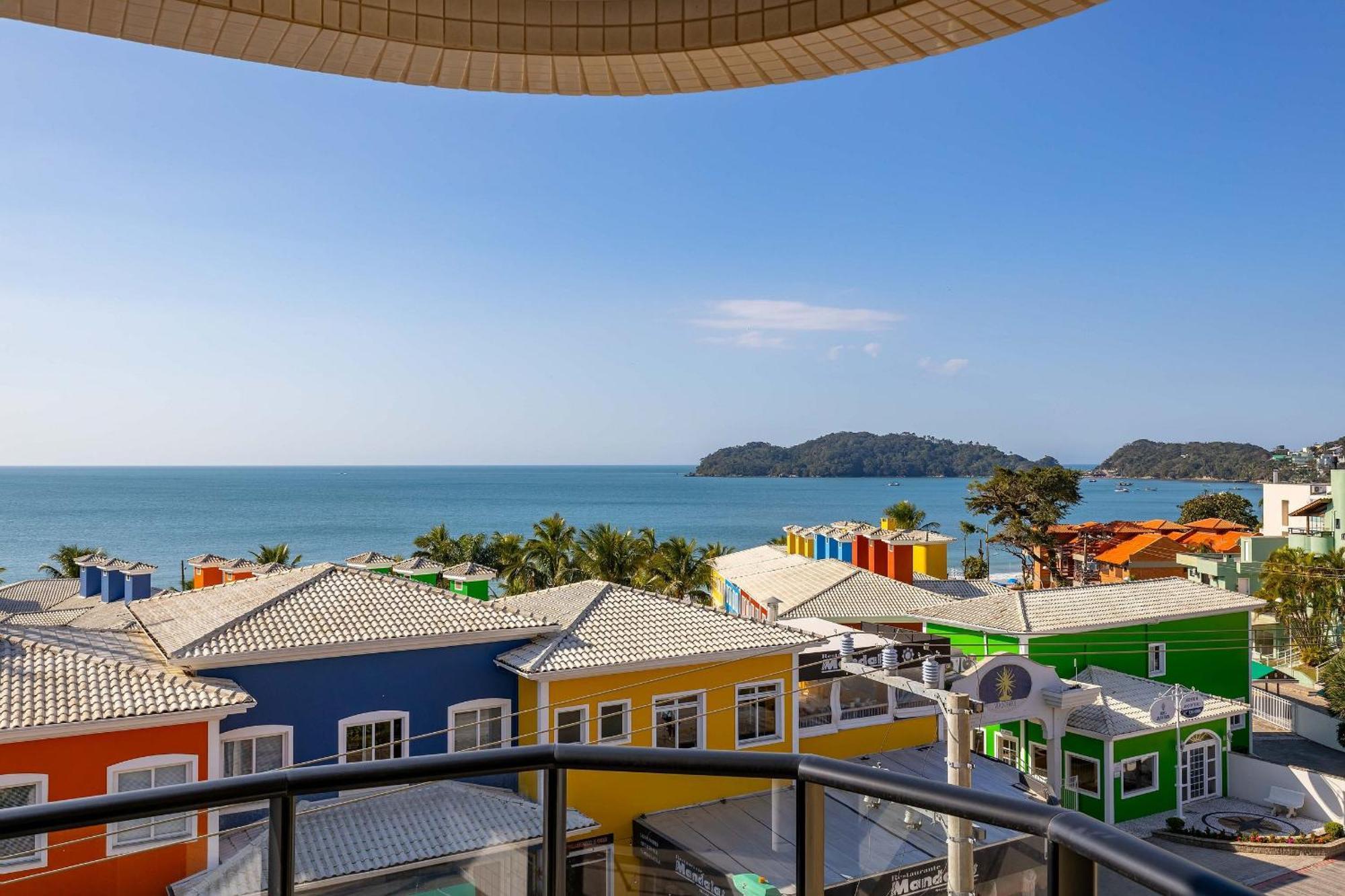 Confortavel Loft Com Vista Para O Mar - Condominio Com Piscina Bombinhas Dış mekan fotoğraf