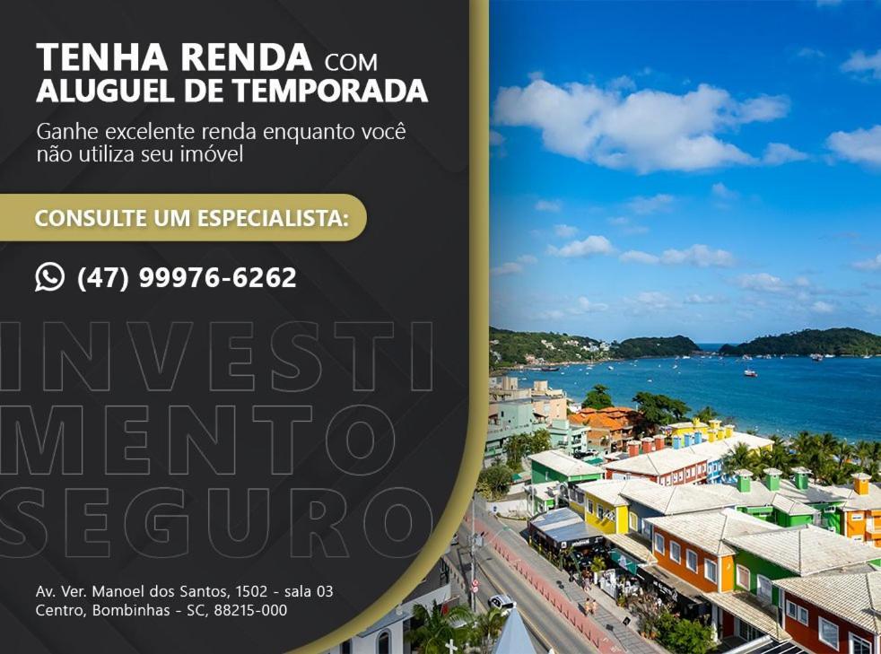 Confortavel Loft Com Vista Para O Mar - Condominio Com Piscina Bombinhas Dış mekan fotoğraf